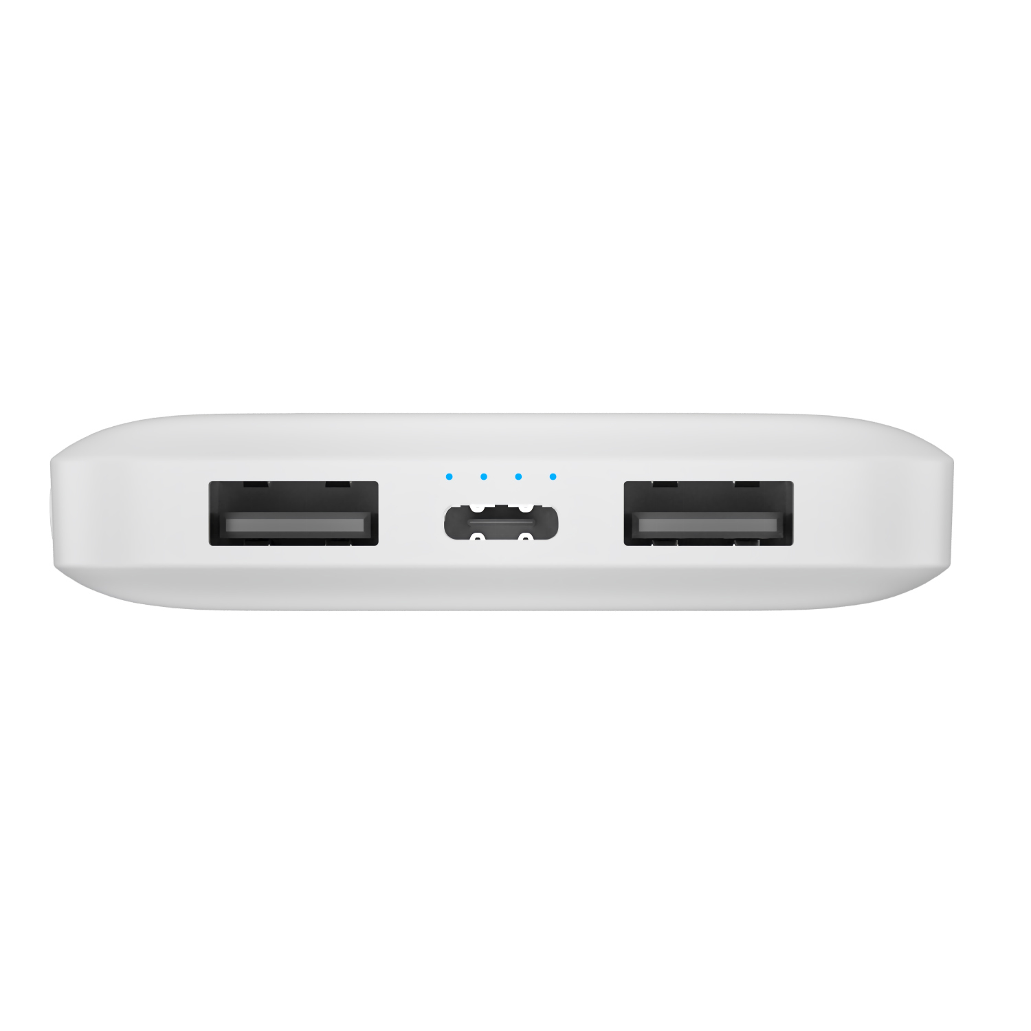 Power Bank 10000 mAh con 2 porte USB colore bianco