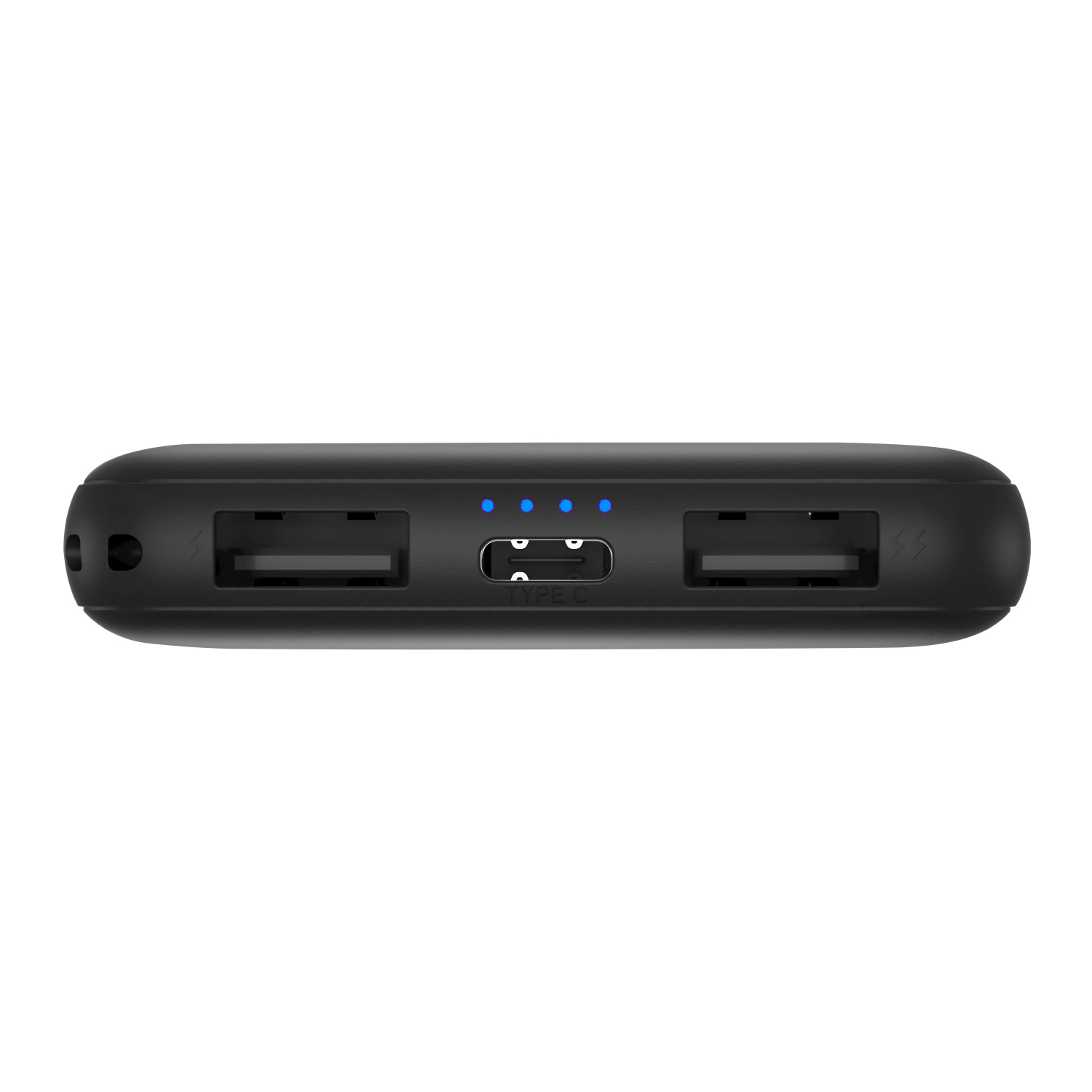 Power Bank 5000 mAh con 2 porte USB colore nero
